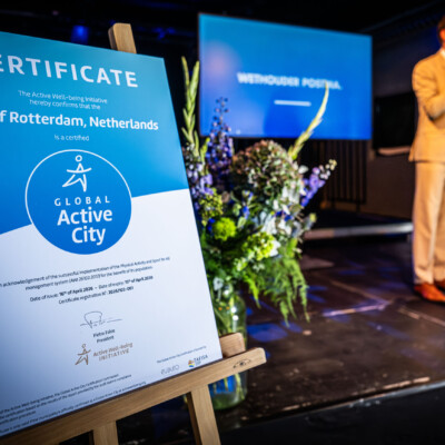 Rotterdam behaalt als eerste stad van Nederland het Global Active City-label
